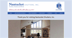 Desktop Screenshot of nantucketshuttersinc.com