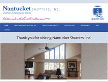 Tablet Screenshot of nantucketshuttersinc.com